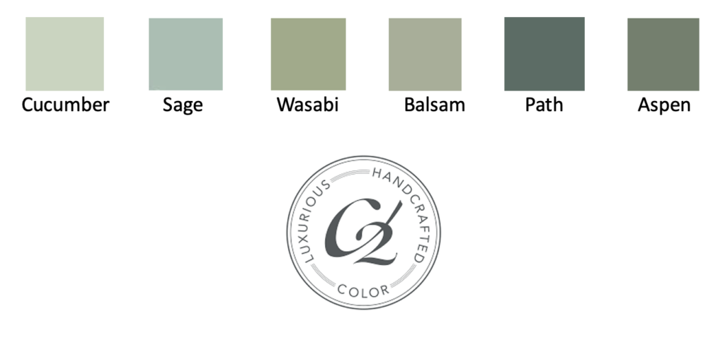 C2 Paints Green paint colors